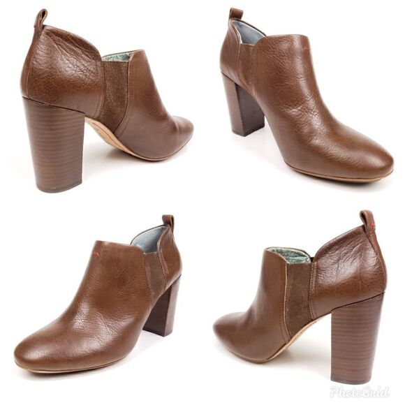 Ellen DeGeneres brown leather Mahoney booties 9.5 - Picture 4 of 8